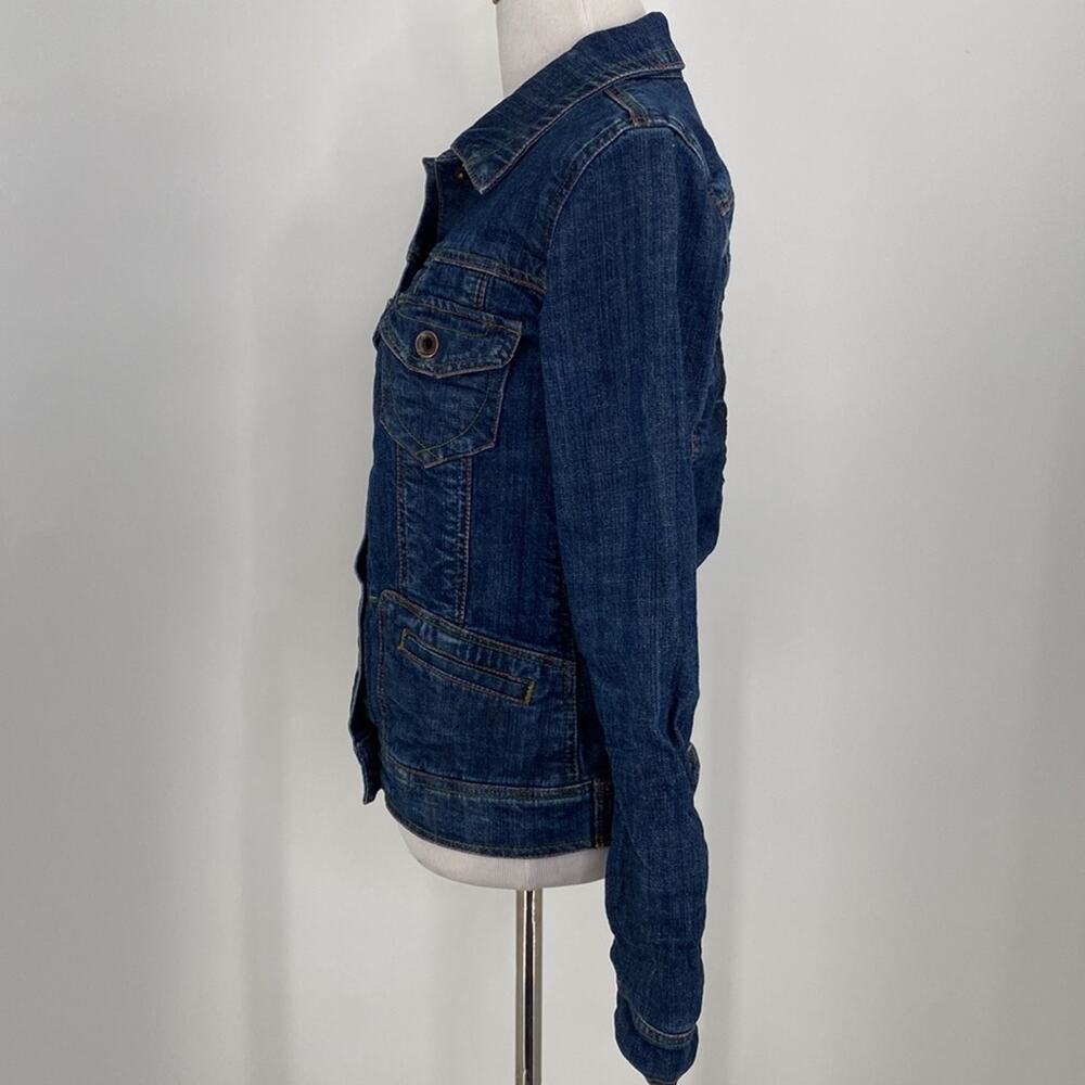 Of The Earth Embroidery Floral Jean Button Jacket Size XS - Picture 5 of 10